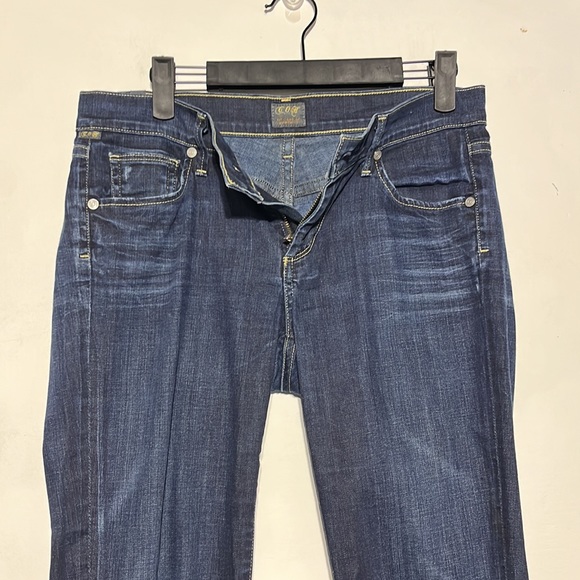 Citizens of Humanity Ava Low Rise Straight Leg Dark Wash Denim Jeans Size 27 - Picture 7 of 14